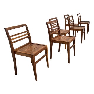 Dining Chairs attributed to René Gabriel, 1950s, Set of 6 For Sale