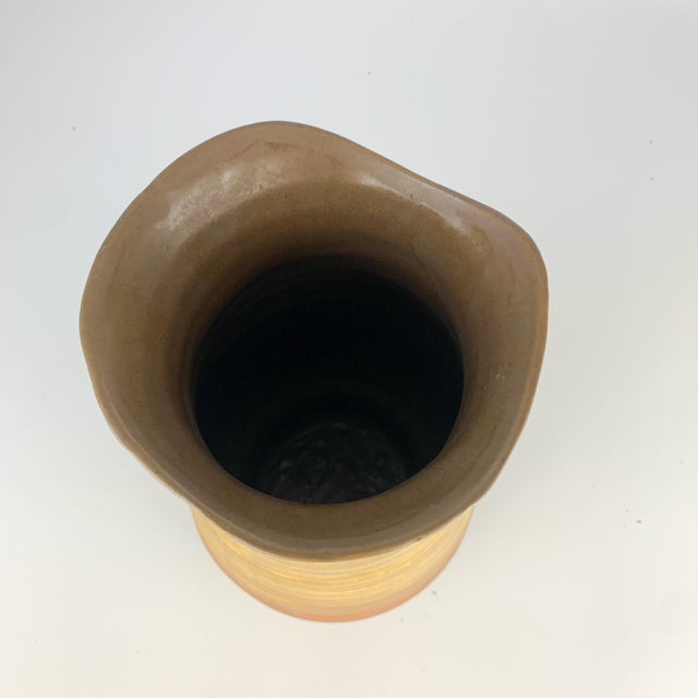 Vintage Royal Haeger Sandstone Glaze Vase Mid Century Modern Pottery For Sale - Image 11 of 11