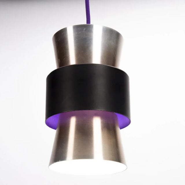 Danish Purple Pendant Lamp from Lyfa, in Very Good conditions. Designed 1960 to 1969 I have official proof of authenticity...
