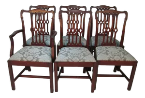 1930s Vintage Atwill Furniture Dining Chairs- Set of 6