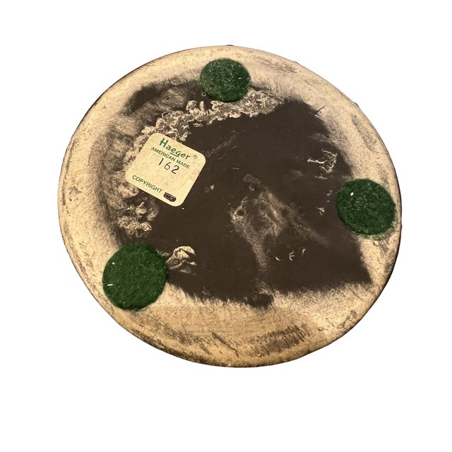 Vintage Haeger Pottery Volcanic Metallic Black Drip Glaze Matte Finish Vase Vessel Raku Collection 162 For Sale - Image 13 of 13