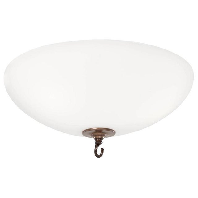 Not Yet Made - Made To Order Stävie Ceiling Lamp in Oxide Brass and Matte White Glass For Sale - Image 5 of 5