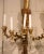 French Pair of Vintage French Louis XVI Style Carved Giltwood Three-Light Wall Sconces For Sale - Image 3 of 9