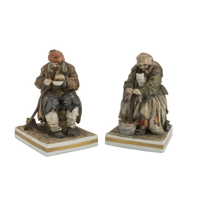 Vintage Porcelain Sculptures by Richard Ginori, Italy, 1950s, Set of 2 For Sale - Image 4 of 5