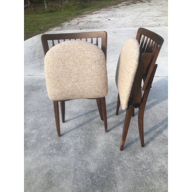 Coffee Mid Century Modern Stakmore Folding Chairs - a Pair For Sale - Image 8 of 10