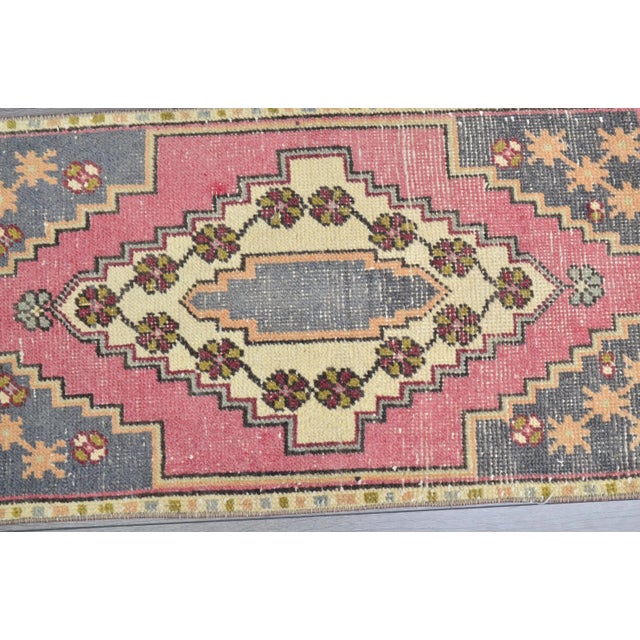 Art Deco Bohemian Anatolian Wool Rug For Sale - Image 3 of 6