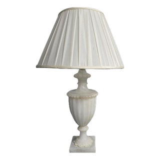 Large Alabaster Table Lamp For Sale