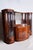 1920s Art Deco Oval-Shaped Sideboard in Rosewood & Original Glass and Mirror, Czech, 1920s For Sale - Image 5 of 18