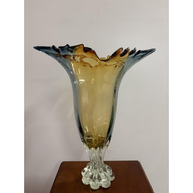 Murano Glass Vase, 1950 For Sale - Image 13 of 13