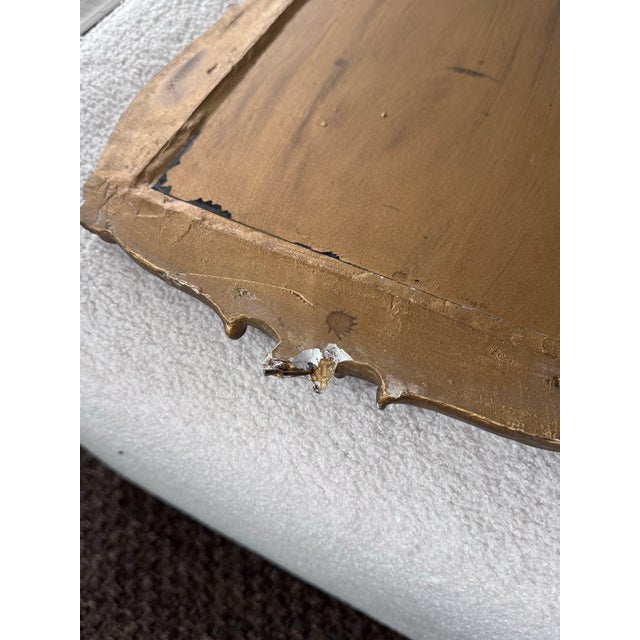 Early 20th Century Ornate 1920s Plaster Mirror For Sale - Image 5 of 9
