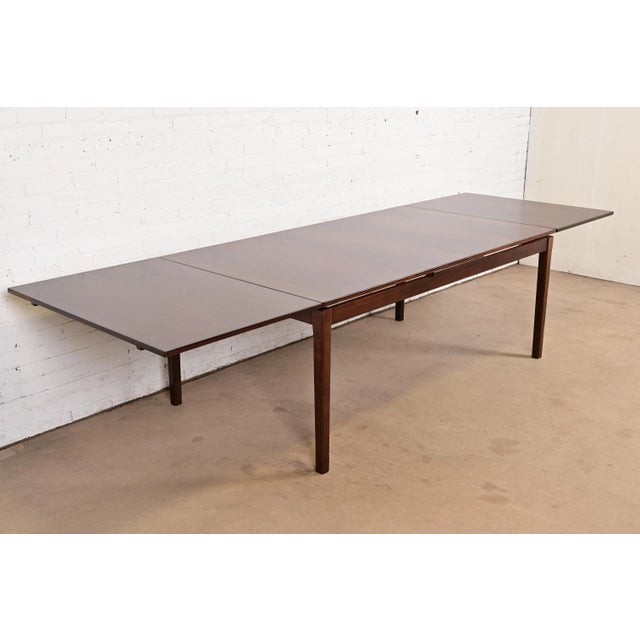 H. Sigh & Sons Arne Vodder for H. Sigh & Son's Danish Modern Rosewood Extension Dining Table, Newly Refinished For Sale - Image 4 of 15