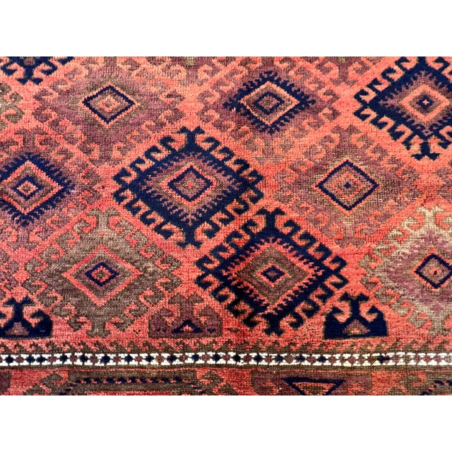 Antique Turkmen Yomut Hand-Knotted Wool Area Rug - 5'3" X 8'1" For Sale - Image 9 of 14