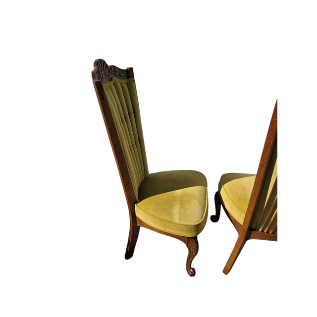 1970s 1970s 2 Enkeboll La Condesa Oak High Back Spindle Side Chairs Spanish Mediterranean For Sale - Image 5 of 18