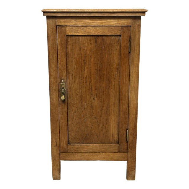 Antique Oak Potcupboard Nightstand For Sale