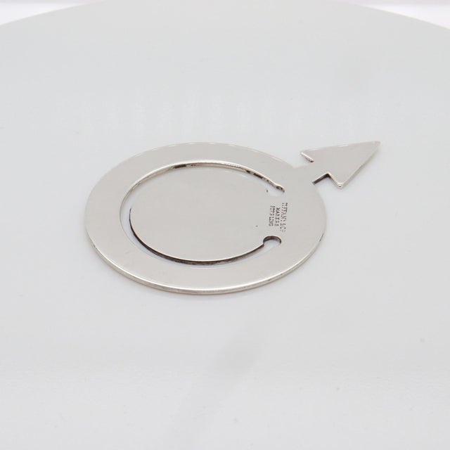 Tiffany and Co. Vintage Tiffany & Co. Sterling Silver 'Male' or 'Mars Symbol' Bookmark For Sale - Image 4 of 13