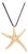 Tiffany & Co Large Starfish Pendant Necklace 18k Gold Elsa Peretti Estate For Sale