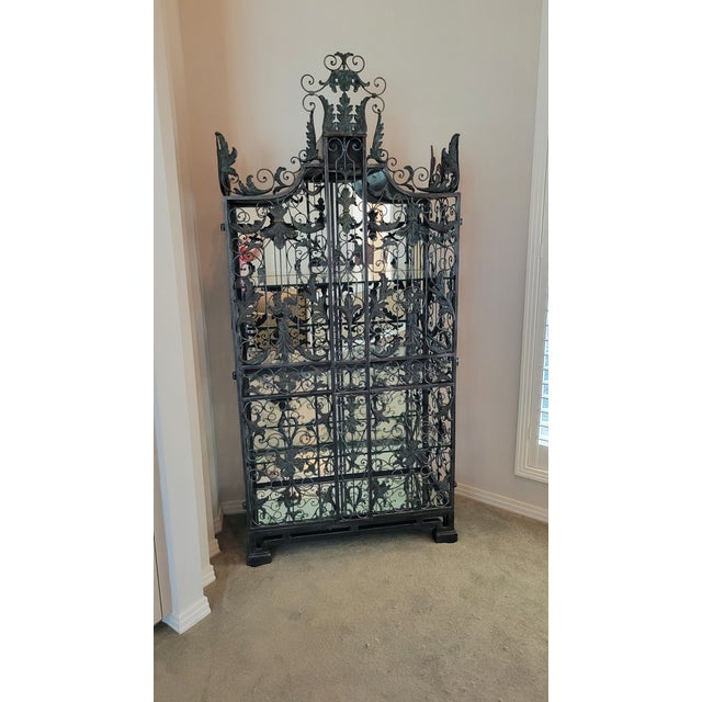 Maitland Smith Double Door Curio Cabinet For Sale In Dallas - Image 6 of 11