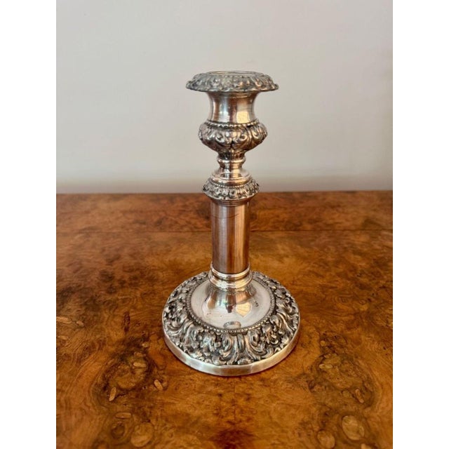 Antique Georgian Telescopic Candlesticks, 1800s, Set of 2 For Sale - Image 4 of 8