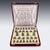 Indian Silver and Enamel Chess Set with Silk and Velvet Board, Jaipur, 1950s, Set of 33 For Sale - Image 6 of 18