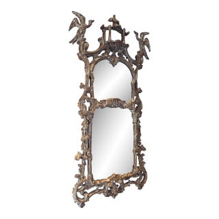 Late 19th Century Chinese Chippendale-Style Pier Mirror For Sale