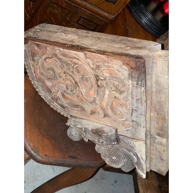 18th Century Chinese Architectural Wooden Carved Piece For Sale - Image 9 of 12