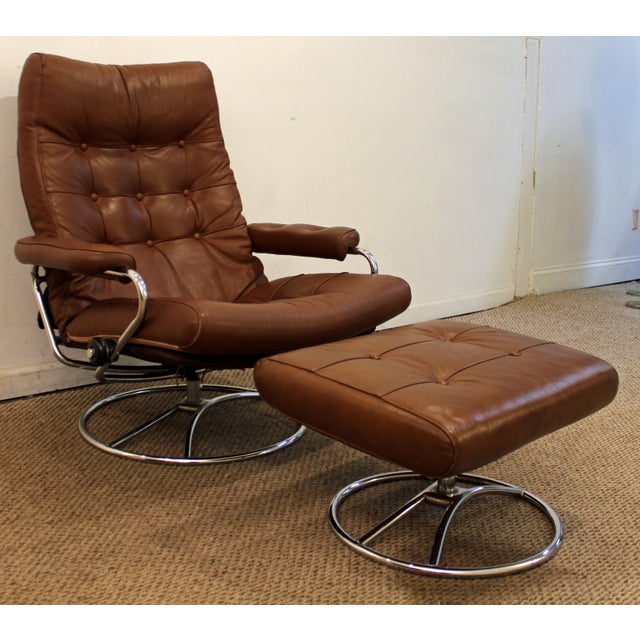 Mid-Century Danish Modern Ekornes Stressless Recliner ...