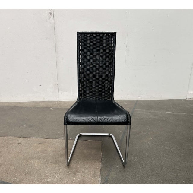 German B25 Black Cantilever Chair with Leather Cushion from Tecta by Tecta and Jean Prouve For Sale - Image 12 of 18