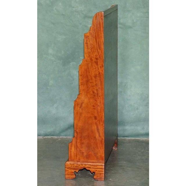 Regency Style Hardwood Waterfall Dwarf Library Bookcases, 1950, Set of 2 For Sale - Image 13 of 18
