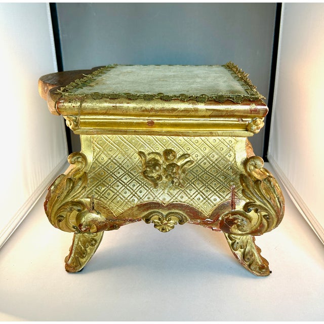 19th Century Giltwood Altar Base Stand For Sale In Los Angeles - Image 6 of 11