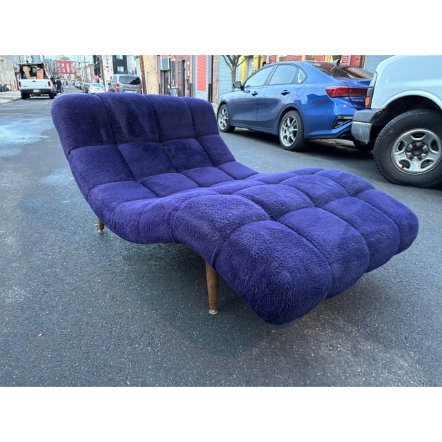 1970s Adrian Pearsall Style Wave Lounge/ Chaise For Sale In Philadelphia - Image 6 of 11