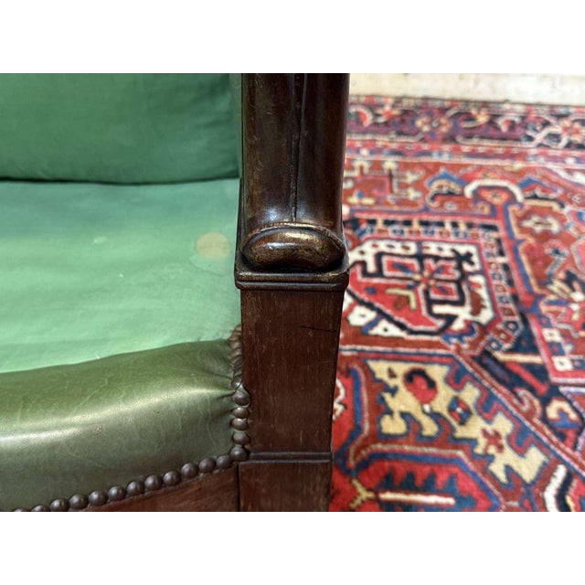 Empire-Style Mahogany Chair in Carved Mahogany, 1800s For Sale - Image 12 of 18