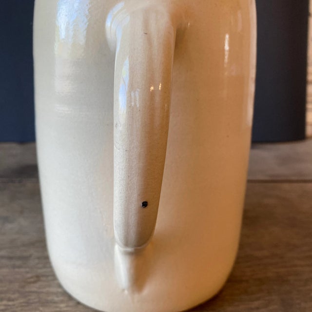Beige Vintage Signed Marshall Pottery Stoneware Pitcher For Sale - Image 8 of 12