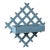 Antique Folk Art Diamond-Form Lattice Back Wall Pocket, Early 20th Century For Sale