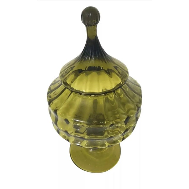 We have for your consideration a very beautiful apothecary jar glass manufactured by empoli and manufactured in Italy in...