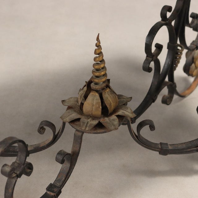 Small Italian Table in Lacquered Wood and Iron For Sale - Image 5 of 9