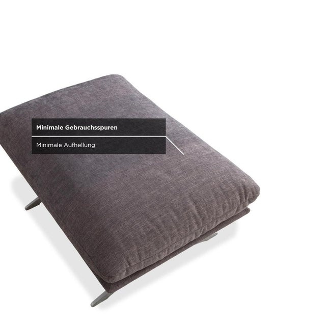 Francis Ottoman in Grey Fabric from Koinor For Sale - Image 6 of 13