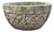 Vintage Stone Cement Carved Rustic Planter Bowl For Sale