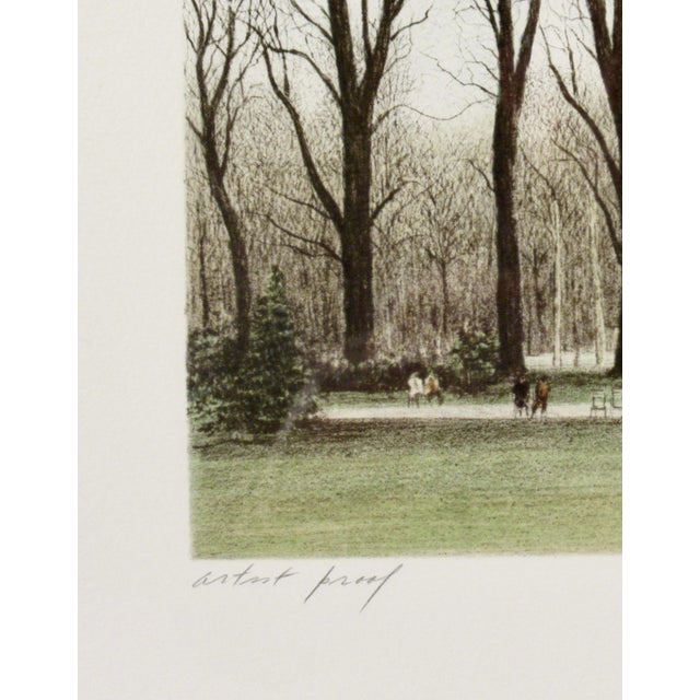 Green Harold Altman November 1981 Iii (Jardin Du Luxembourg, Paris) 1981 Original Print For Sale - Image 8 of 9