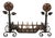 Andirons in Iron For Sale