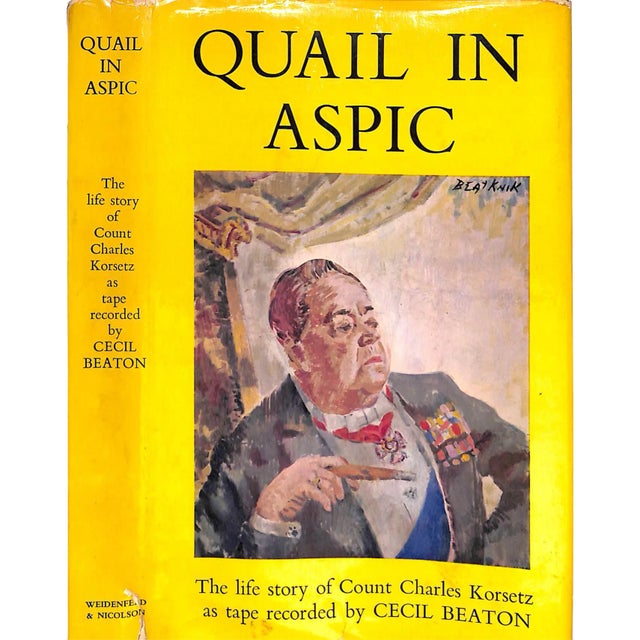 "Quail in Aspic: The Life Story of Count Charles Korsetz" 1962 Beaton, Cecil For Sale