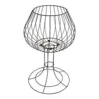 Wire Work Basket Stand After Weinberg, Risley For Sale
