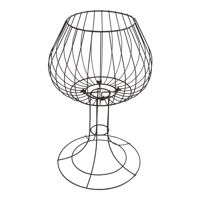 Wire Work Basket Stand After Weinberg, Risley For Sale