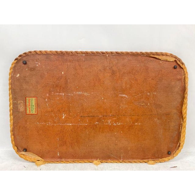 Vintage SeaCraft Solid Mahogany Stamford Harbor Nautical Chart Tray For Sale - Image 4 of 18