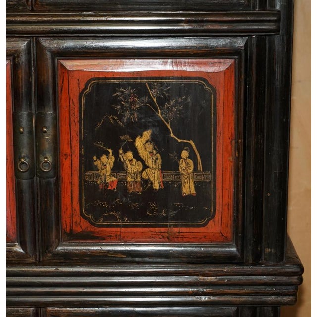 Antique Chinese Export Compound Cabinet, 1920 For Sale - Image 9 of 18