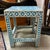 Blue Bone Inlay Side Table/ Seat For Sale - Image 8 of 11