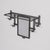 1930s 1930s French Art Deco Iron Wall Rack With Mirror For Sale - Image 5 of 12