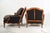 New Ralph Lauren Plaid Tartan Wool and Leather on Vintage Louis XV-Style Versailles Library Chairs - 2 Pieces For Sale - Image 15 of 18