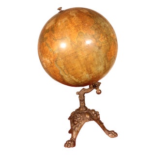 19th Century Globe from Lebègue For Sale