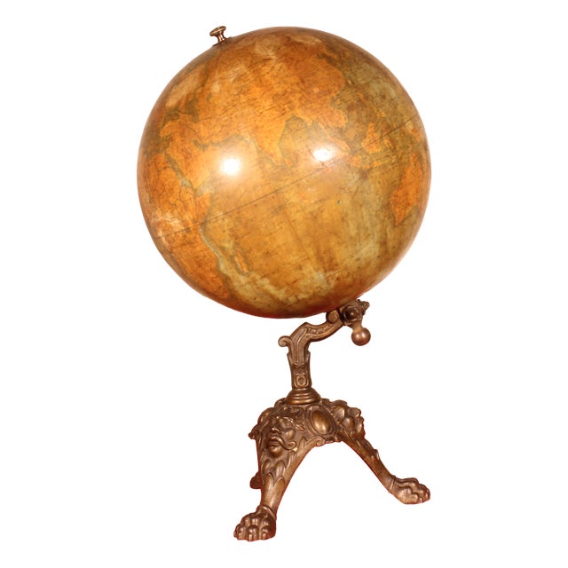19th Century Globe from Lebègue For Sale