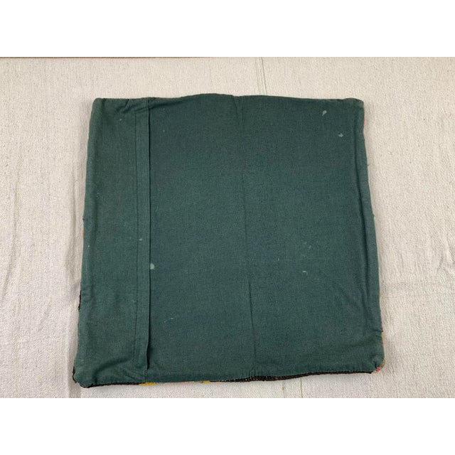 Textile Vintage Turkish Kilim Decorative Pillow Cover For Sale - Image 7 of 9